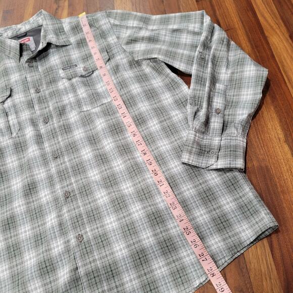 Wrangler Outdoor Series Plaid Regular Fit Button front Shirt Size XL - Picture 5 of 8